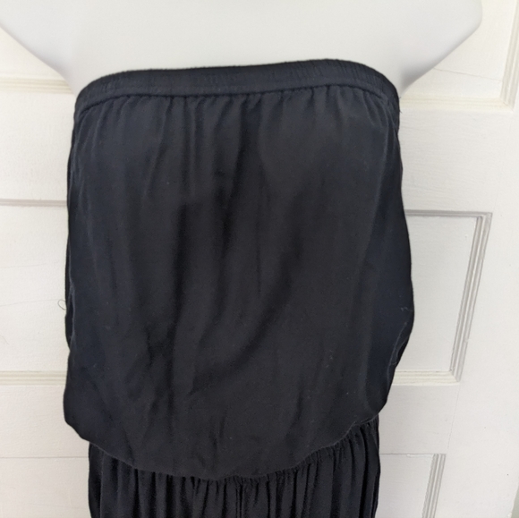 Aritzia Sunday Best Black Strapless Tabata Ankle Boho Jumpsuit Romper Size XS - Picture 5 of 10